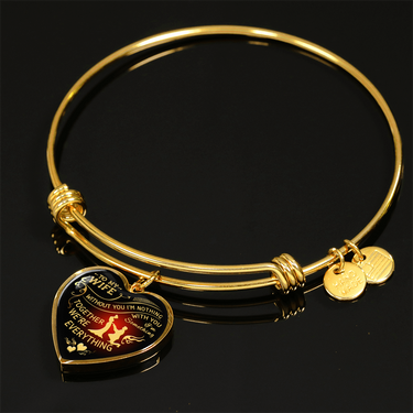 Real 18k Gold Heart Necklace To My Wife From Husbands - Wedding Valentines Gifts